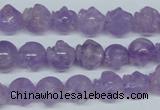 CNA433 15.5 inches 12*12mm skull shape natural lavender amethyst beads