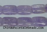 CNA440 15.5 inches 13*18mm rectangle natural lavender amethyst beads