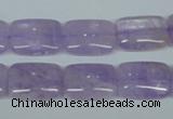 CNA440 15.5 inches 13*18mm rectangle natural lavender amethyst beads