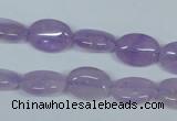 CNA444 15.5 inches 10*14mm oval natural lavender amethyst beads