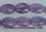 CNA447 15.5 inches 15*20mm oval natural lavender amethyst beads