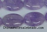 CNA450 15.5 inches 22*30mm oval natural lavender amethyst beads