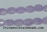 CNA453 15.5 inches 8*12mm faceted oval natural lavender amethyst beads