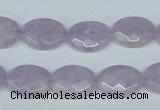 CNA455 15.5 inches 12*16mm faceted oval natural lavender amethyst beads