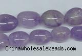 CNA465 15.5 inches 10*14mm nugget natural lavender amethyst beads