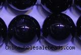 CNA576 15.5 inches 16mm round AAA grade natural dark amethyst beads