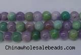 CNA651 15 inches 6mm round lavender amethyst & amazonite beads