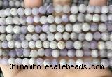 CNA675 15.5 inches 4mm round matte lavender amethyst beads