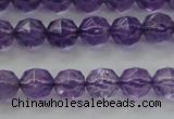 CNA68 15.5 inches 6mm faceted round natural amethyst beads