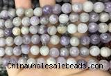 CNA687 15.5 inches 8mm faceted round lavender amethyst beads