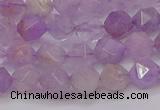 CNA692 15.5 inches 8mm faceted nuggets lavender amethyst beads