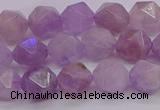 CNA693 15.5 inches 10mm faceted nuggets lavender amethyst beads