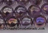 CNA704 15.5 inches 12mm round AB-color amethyst gemstone beads