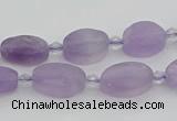 CNA721 15.5 inches 8*12mm oval amethyst gemstone beads wholesale