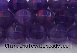 CNA753 15.5 inches 10mm faceted round natural amethyst beads