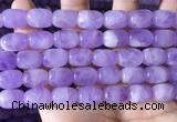 CNA785 15.5 inches 10*14mm drum lavender amethyst beads