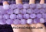 CNA786 15.5 inches 12*16mm drum lavender amethyst beads