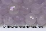 CNA789 15.5 inches 6mmm faceted round lavender amethyst beads