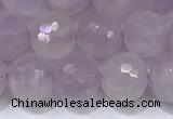 CNA790 15.5 inches 8mmm faceted round lavender amethyst beads