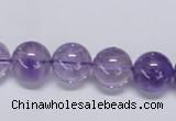 CNA803 15.5 inches 10mm round natural light amethyst beads