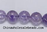 CNA804 15.5 inches 12mm round natural light amethyst beads