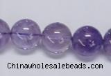 CNA806 15.5 inches 16mm round natural light amethyst beads