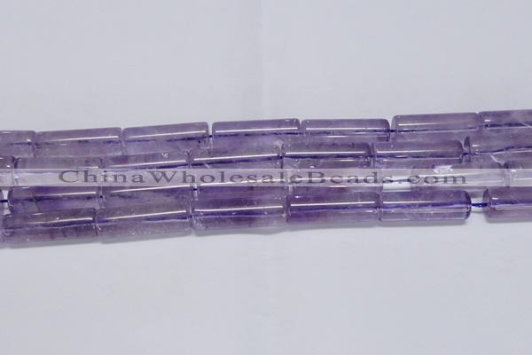 CNA816 15.5 inches 10*30mm tube natural light amethyst beads