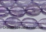 CNA831 15.5 inches 12*16mm oval natural light amethyst beads