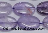 CNA834 15.5 inches 18*25mm oval natural light amethyst beads