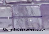CNA849 15.5 inches 40mm square natural light amethyst beads