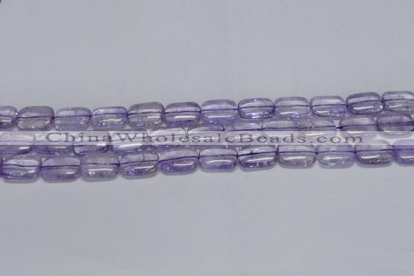 CNA850 15.5 inches 10*14mm rectangle natural light amethyst beads