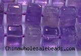 CNA902 15.5 inches 11*15*15mm faceted triangle natural amethyst beads