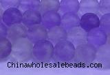 CNA911 15.5 inches 6mm round matte amethyst gemstone beads