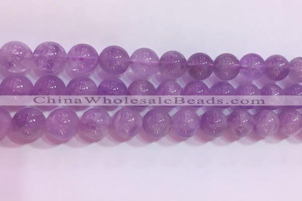 CNA956 15.5 inches 12mm round natural lavender amethyst beads