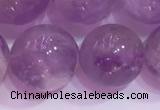 CNA957 15.5 inches 14mm round natural lavender amethyst beads