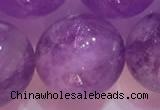 CNA960 15.5 inches 20mm round natural lavender amethyst beads