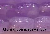 CNA975 15.5 inches 8*12mm drum natural lavender amethyst beads