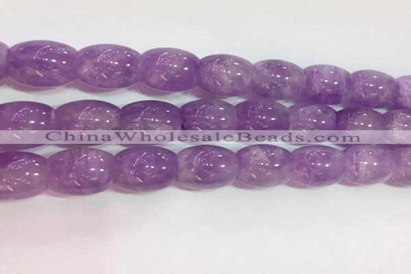 CNA978 15.5 inches 13*18mm drum natural lavender amethyst beads