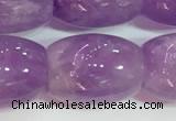 CNA979 15.5 inches 15*20mm drum natural lavender amethyst beads