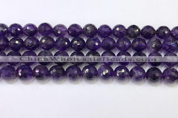 CNA993 15.5 inches 10mmm faceted round amethyst beads wholesale