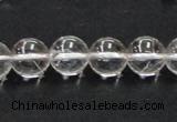 CNC04 15.5 inches 12mm round grade AB natural white crystal beads