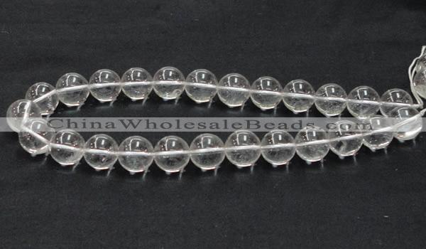 CNC06 15.5 inches 16mm round grade AB natural white crystal beads