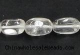 CNC22 10*16mm nugget grade AB natural white crystal beads