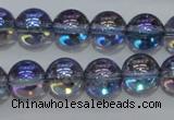 CNC301 15.5 inches 6mm round AB-color white crystal beads