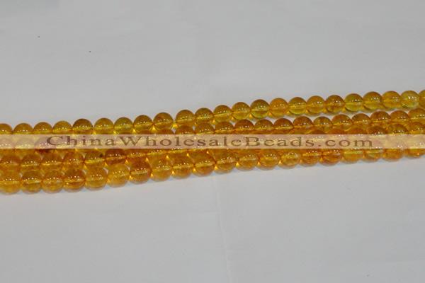 CNC401 15.5 inches 6mm round dyed natural white crystal beads