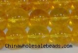 CNC404 15.5 inches 12mm round dyed natural white crystal beads