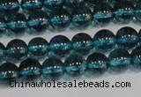 CNC420 15.5 inches 4mm round dyed natural white crystal beads