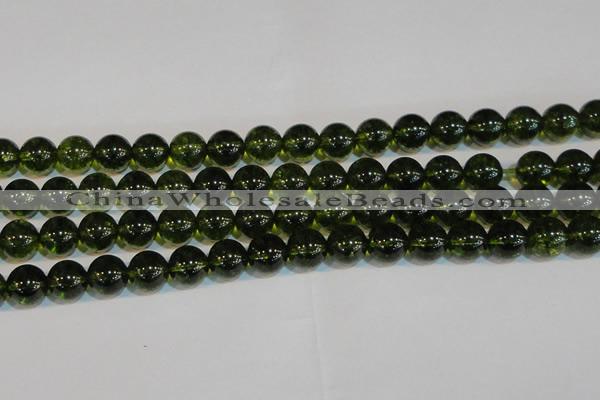 CNC434 15.5 inches 12mm round dyed natural white crystal beads