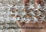 CNC806 14*18mm - 18*20mm faceted nuggets white crystal beads