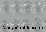 CNC88 15.5 inches 6mm faceted round natural white crystal beads